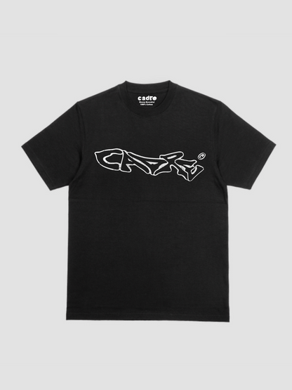 Cadre Brandscape Tee Black on White